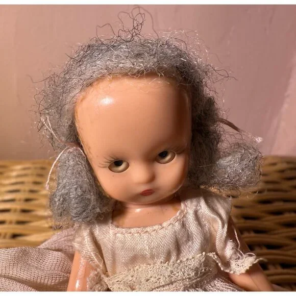 Vintage 40's Plastic Nancy Ann Story Book Doll AS IS TLC 5" - Picture 9 of 15